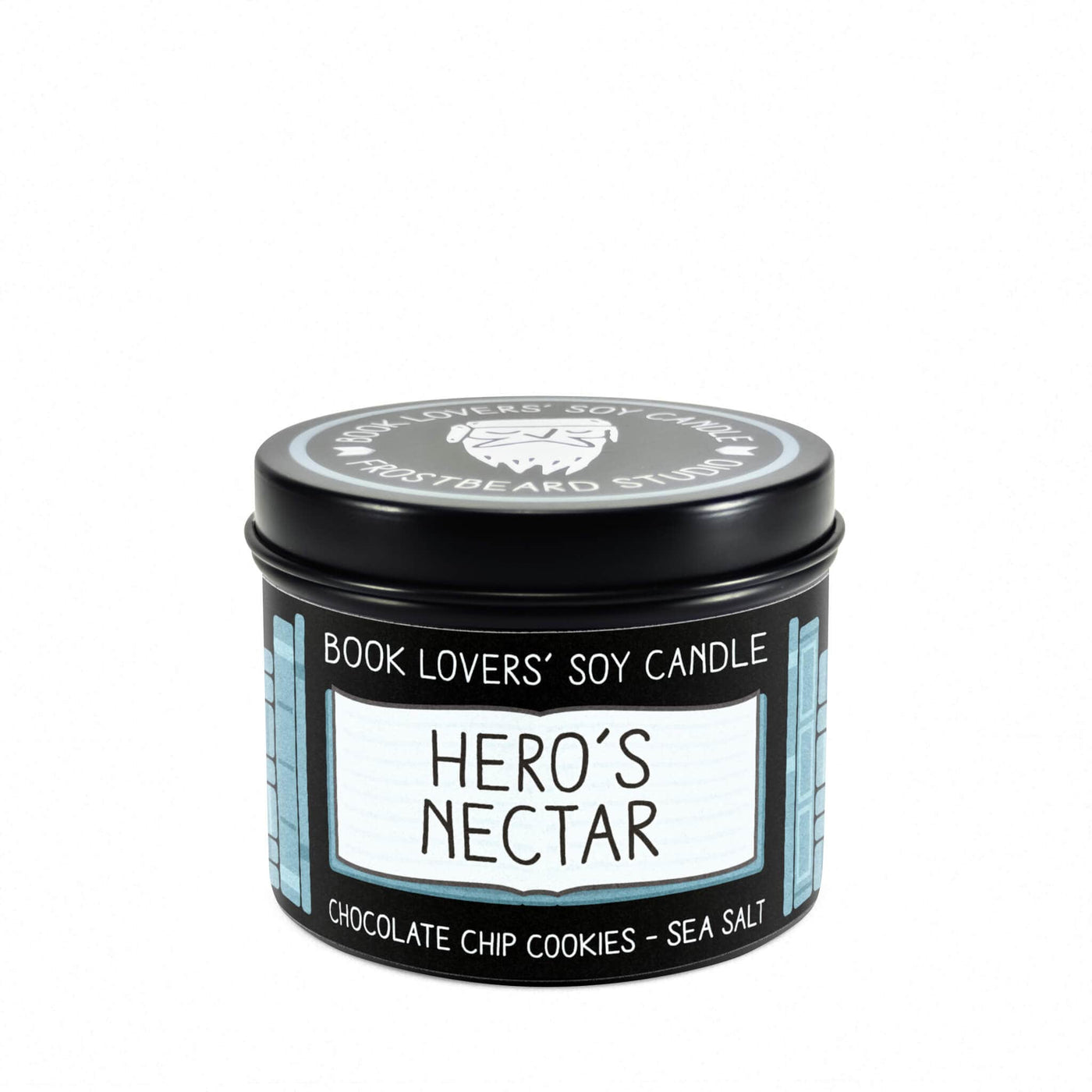 Hero's Nectar - 4 oz Tin - Book Lovers' Soy Candle - Frostbeard Studio