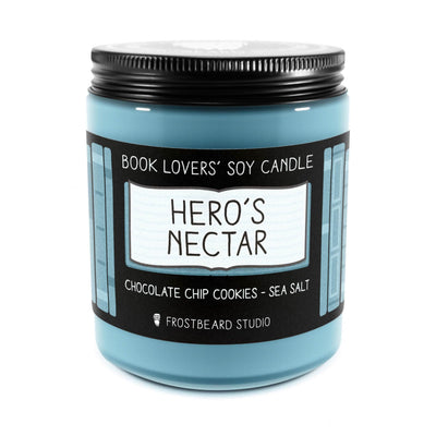 Hero's Nectar - 8 oz Jar - Book Lovers' Soy Candle - Frostbeard Studio