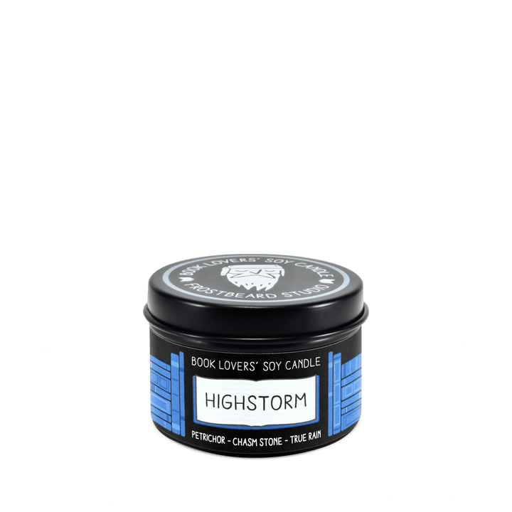 Highstorm  -  2 oz Tin  -  Book Lovers' Soy Candle  -  Frostbeard Studio