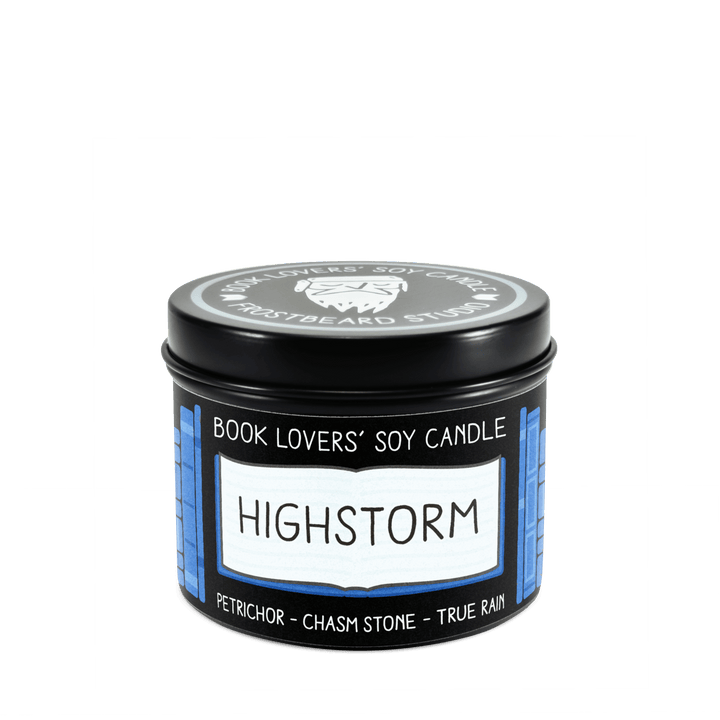 Highstorm  -  4 oz Tin  -  Book Lovers' Soy Candle  -  Frostbeard Studio