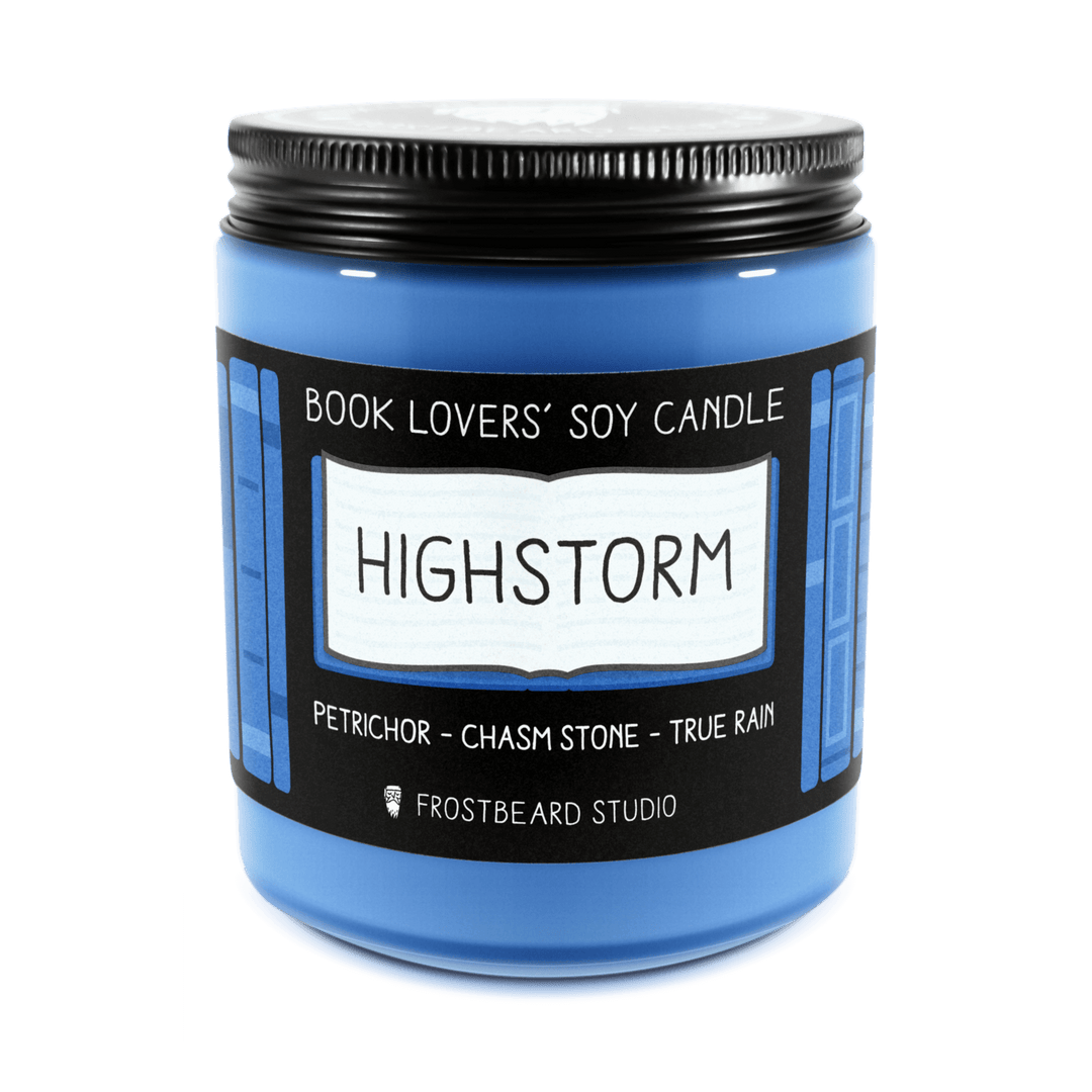 Highstorm  -  8 oz Jar  -  Book Lovers' Soy Candle  -  Frostbeard Studio