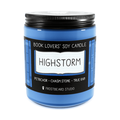 Highstorm - 8 oz Jar - Book Lovers' Soy Candle - Frostbeard Studio