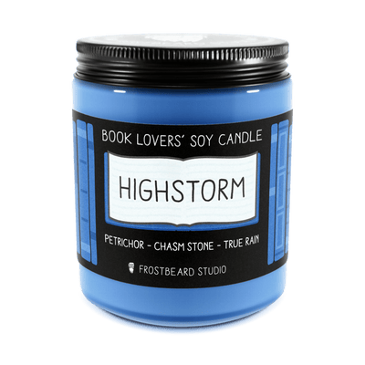 Highstorm  -  8 oz Jar  -  Book Lovers' Soy Candle  -  Frostbeard Studio