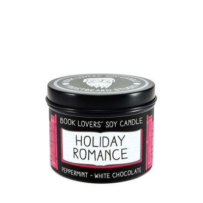 Holiday Romance - 4 oz Tin - Book Lovers' Soy Candle - Frostbeard Studio