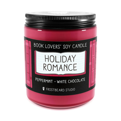 Holiday Romance - 8 oz Jar - Book Lovers' Soy Candle - Frostbeard Studio