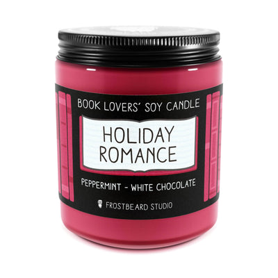 Holiday Romance  -  8 oz Jar  -  Book Lovers' Soy Candle  -  Frostbeard Studio