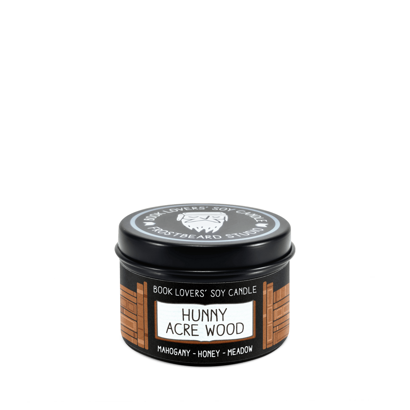 Hunny Acre Wood  -  2 oz Tin  -  Book Lovers' Soy Candle  -  Frostbeard Studio
