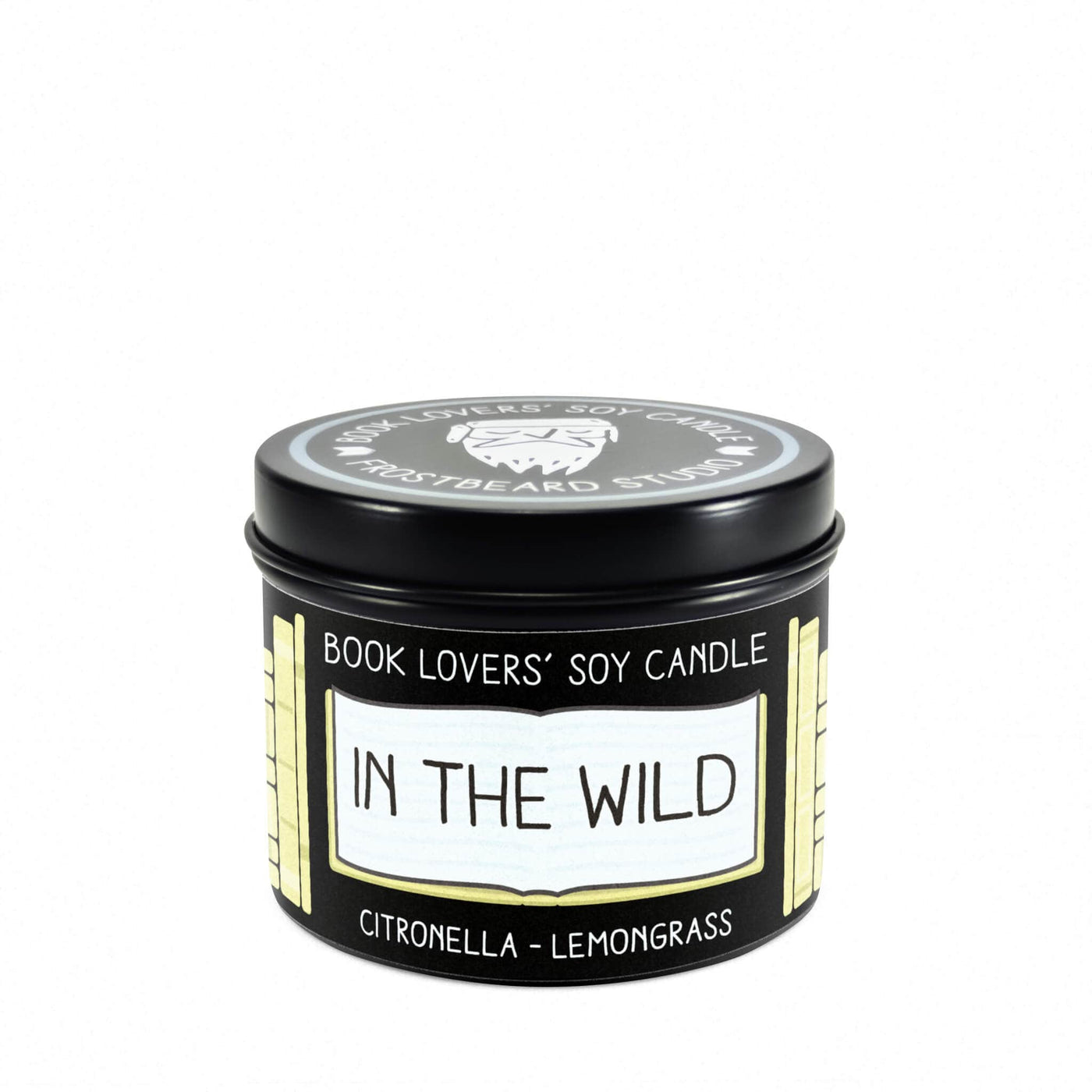 In the Wild - 4 oz Tin - Book Lovers' Soy Candle - Frostbeard Studio