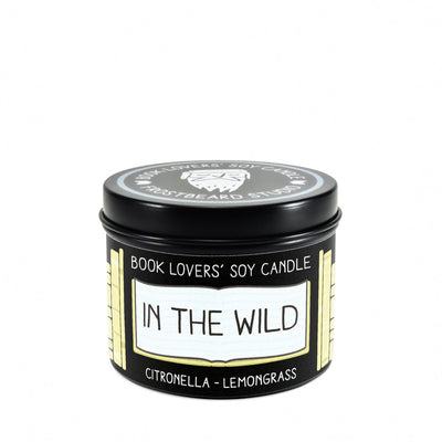 In the Wild - 4 oz Tin - Book Lovers' Soy Candle - Frostbeard Studio