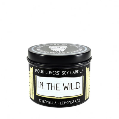 In the Wild  -  4 oz Tin  -  Book Lovers' Soy Candle  -  Frostbeard Studio