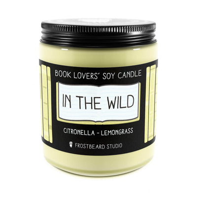 In the Wild  -  8 oz Jar  -  Book Lovers' Soy Candle  -  Frostbeard Studio