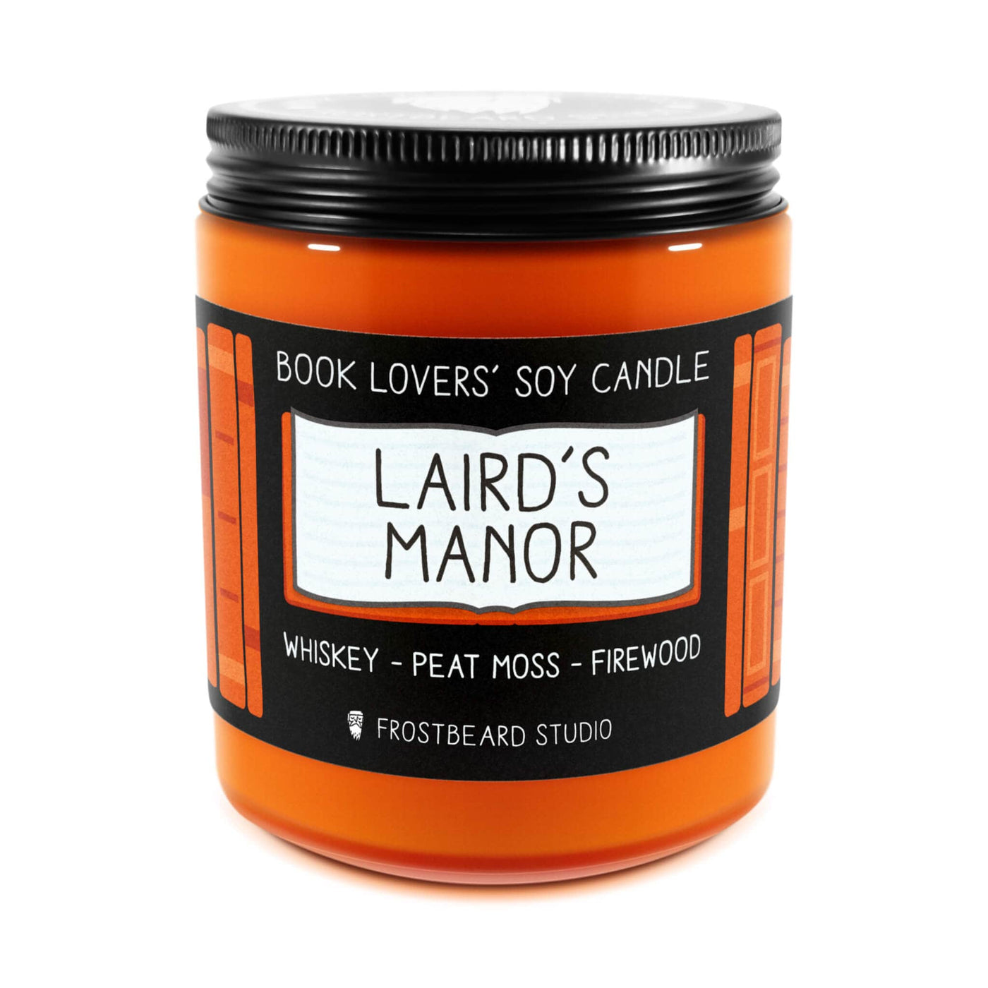 Laird's Manor - 8 oz Jar - Book Lovers' Soy Candle - Frostbeard Studio