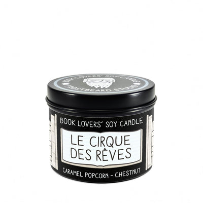Le Cirque des Rêves - 4 oz Tin - Book Lovers' Soy Candle - Frostbeard Studio