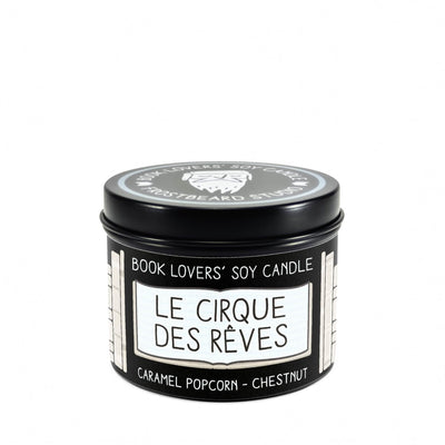 Le Cirque des Rêves  -  4 oz Tin  -  Book Lovers' Soy Candle  -  Frostbeard Studio
