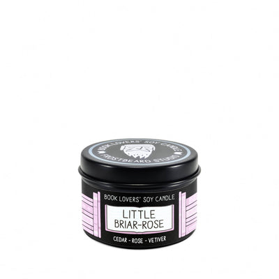 Little Briar-Rose  -  2 oz Tin  -  Book Lovers' Soy Candle  -  Frostbeard Studio