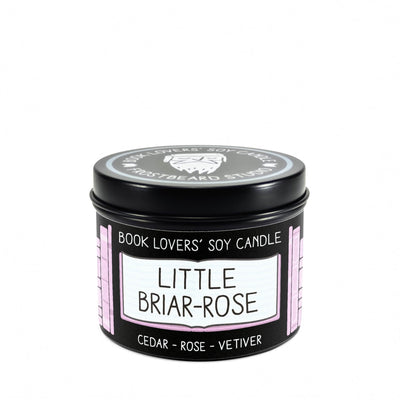 Little Briar-Rose - 4 oz Tin - Book Lovers' Soy Candle - Frostbeard Studio