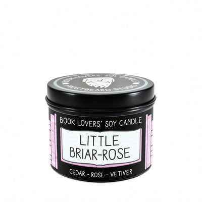 Little Briar-Rose  -  4 oz Tin  -  Book Lovers' Soy Candle  -  Frostbeard Studio