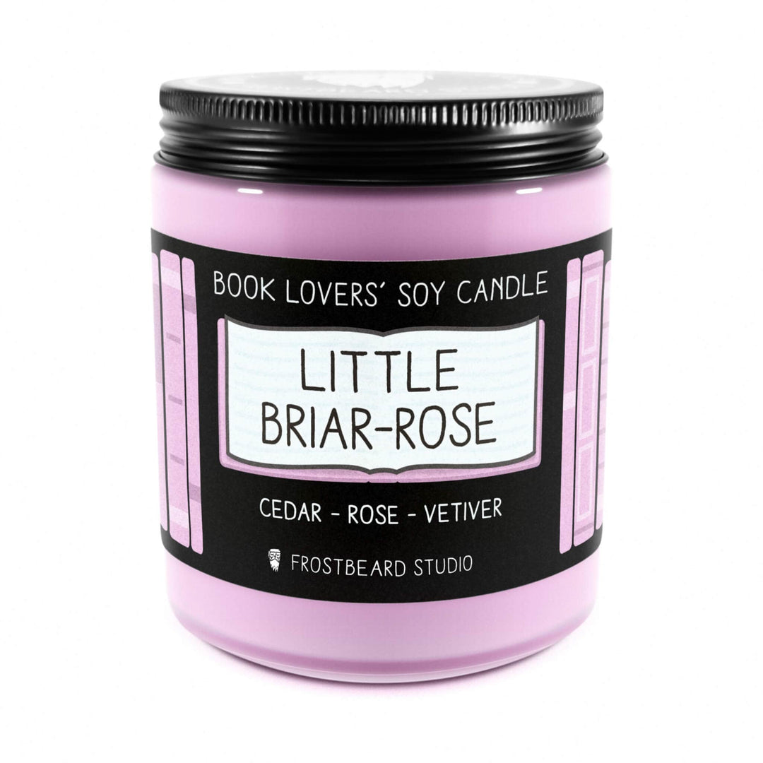 Little Briar-Rose  -  8 oz Jar  -  Book Lovers' Soy Candle  -  Frostbeard Studio