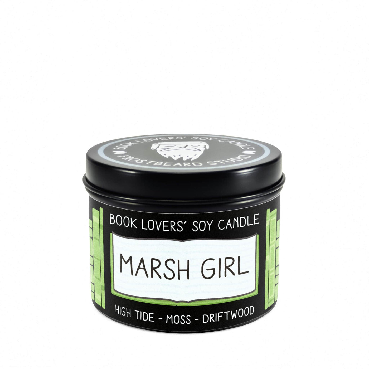 Marsh Girl - 4 oz Tin - Book Lovers' Soy Candle - Frostbeard Studio