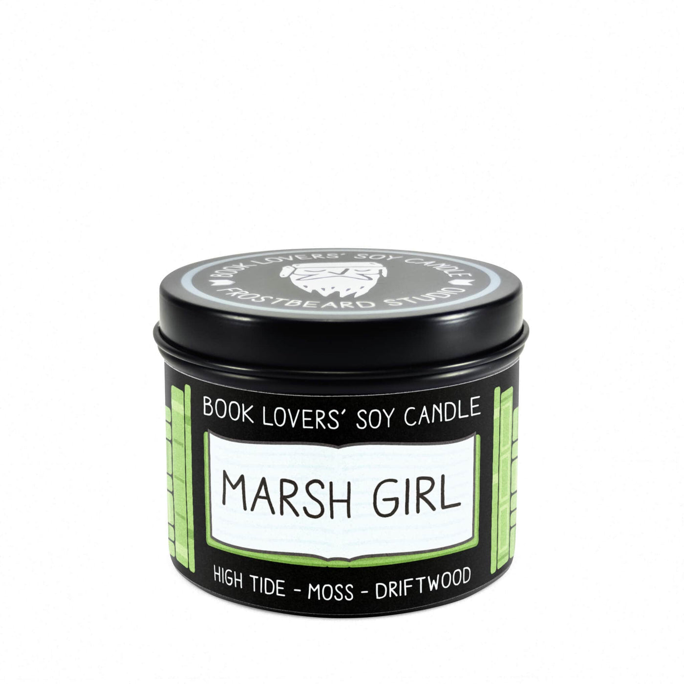 Marsh Girl  -  4 oz Tin  -  Book Lovers' Soy Candle  -  Frostbeard Studio