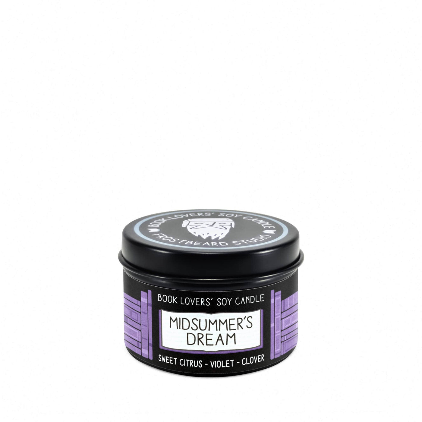 Midsummer's Dream - 2 oz Tin - Book Lovers' Soy Candle - Frostbeard Studio
