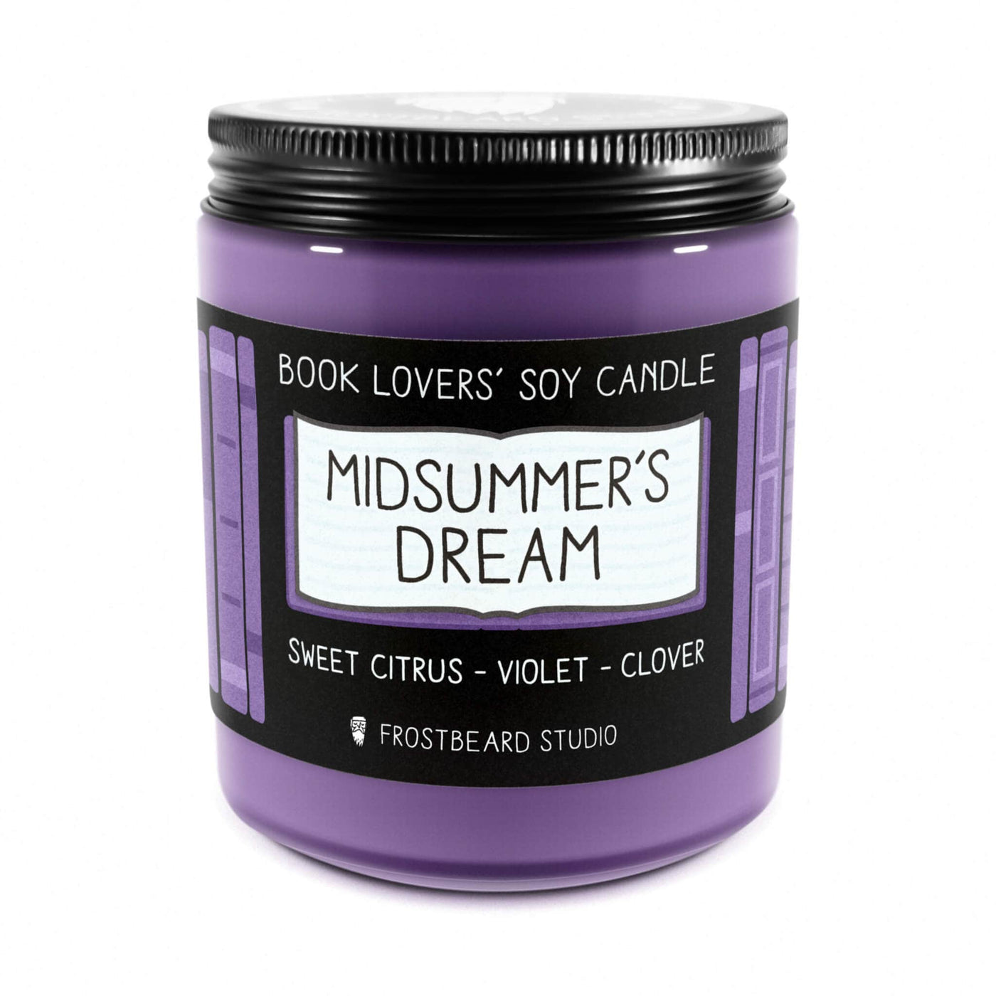 Midsummer's Dream - 8 oz Jar - Book Lovers' Soy Candle - Frostbeard Studio
