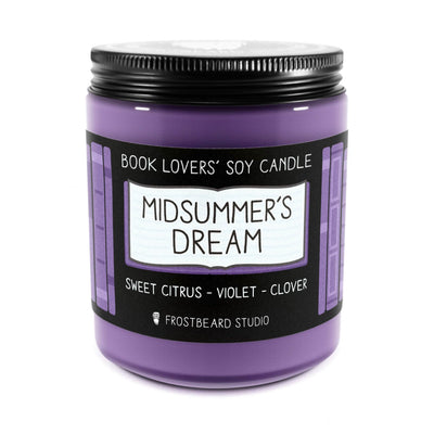Midsummer's Dream - 8 oz Jar - Book Lovers' Soy Candle - Frostbeard Studio