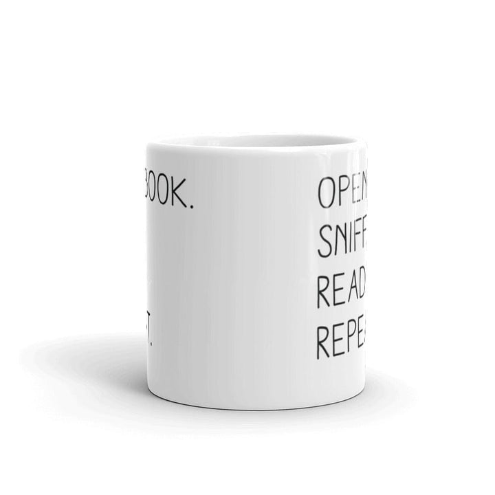 “Open Book. Sniff. Read. Repeat.” - Mug  -   -  Mug  -  Frostbeard Studio