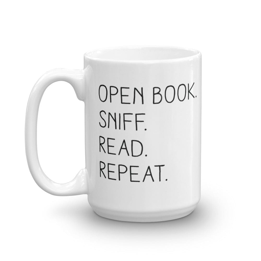 “Open Book. Sniff. Read. Repeat.” - Mug  -   -  Mug  -  Frostbeard Studio