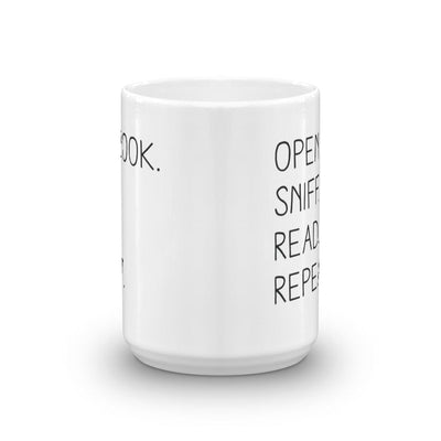 “Open Book. Sniff. Read. Repeat.” - Mug -  - Mug - Frostbeard Studio