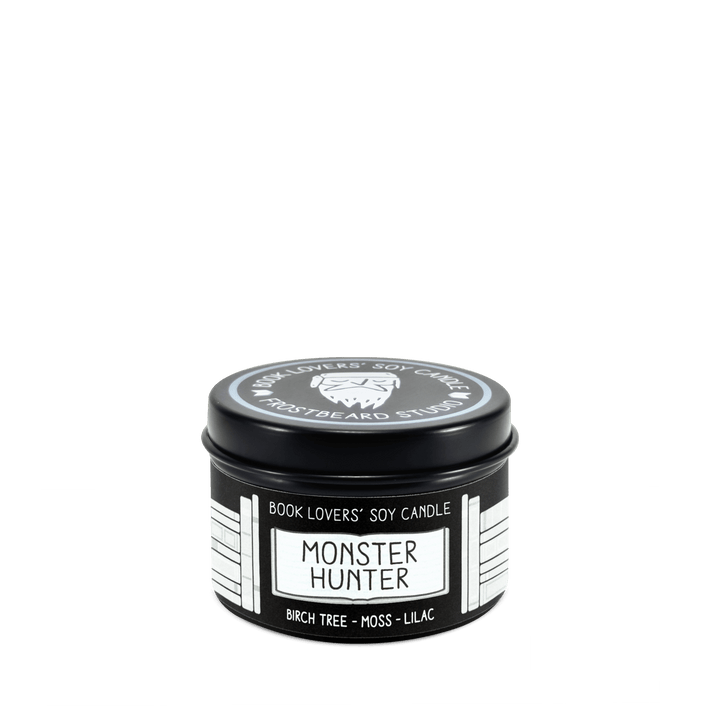 Monster Hunter  -  2 oz Tin  -  Book Lovers' Soy Candle  -  Frostbeard Studio