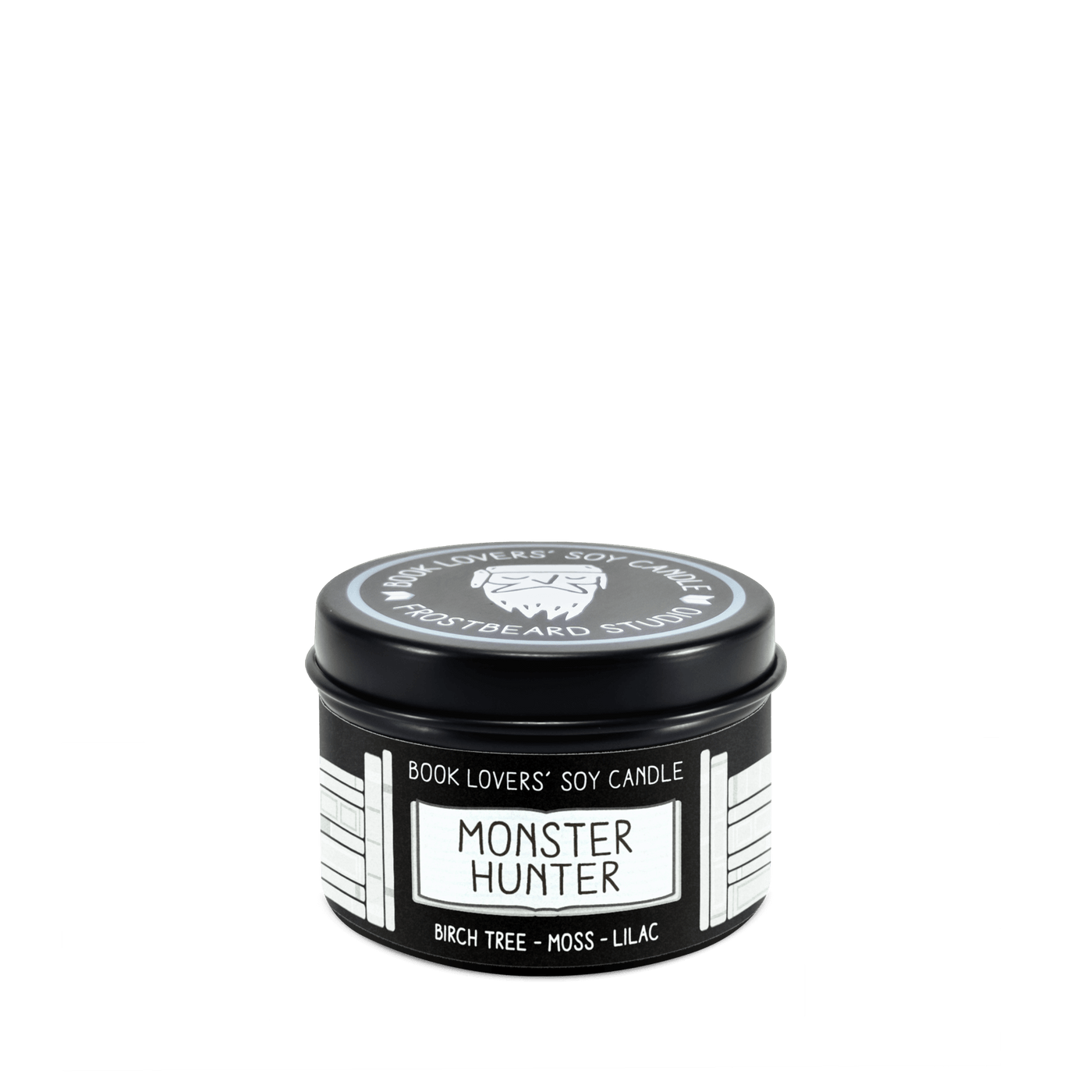 Monster Hunter - 2 oz Tin - Book Lovers' Soy Candle - Frostbeard Studio