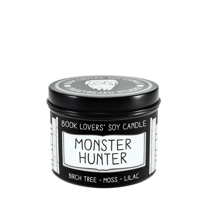 Monster Hunter  -  4 oz Tin  -  Book Lovers' Soy Candle  -  Frostbeard Studio