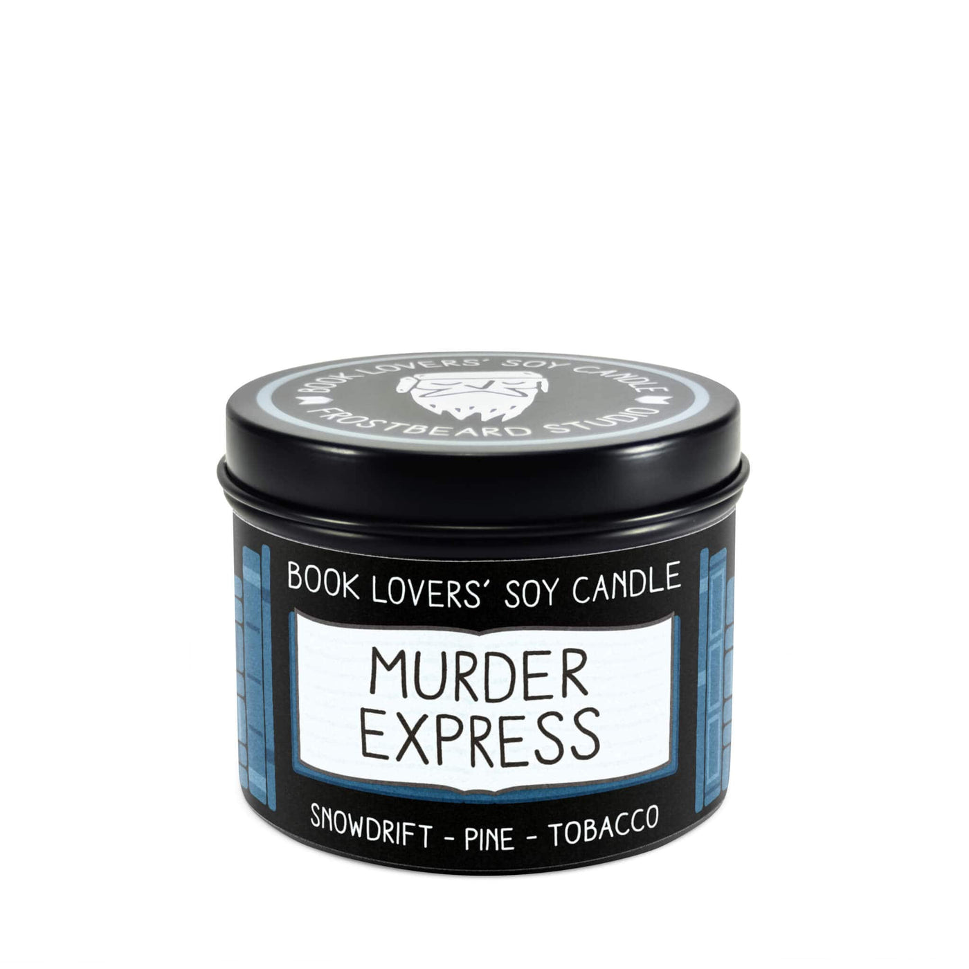 Murder Express - 4 oz Tin - Book Lovers' Soy Candle - Frostbeard Studio