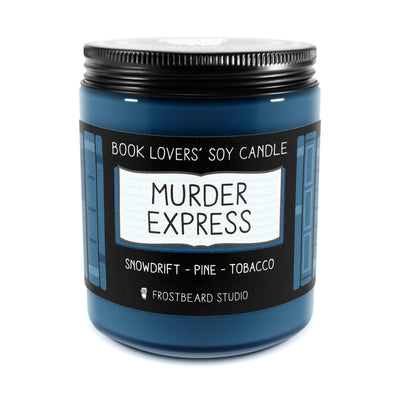 Murder Express - 8 oz Jar - Book Lovers' Soy Candle - Frostbeard Studio