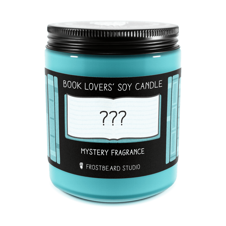 Mystery Fragrance  -  8 oz Jar  -  Book Lovers' Soy Candle  -  Frostbeard Studio