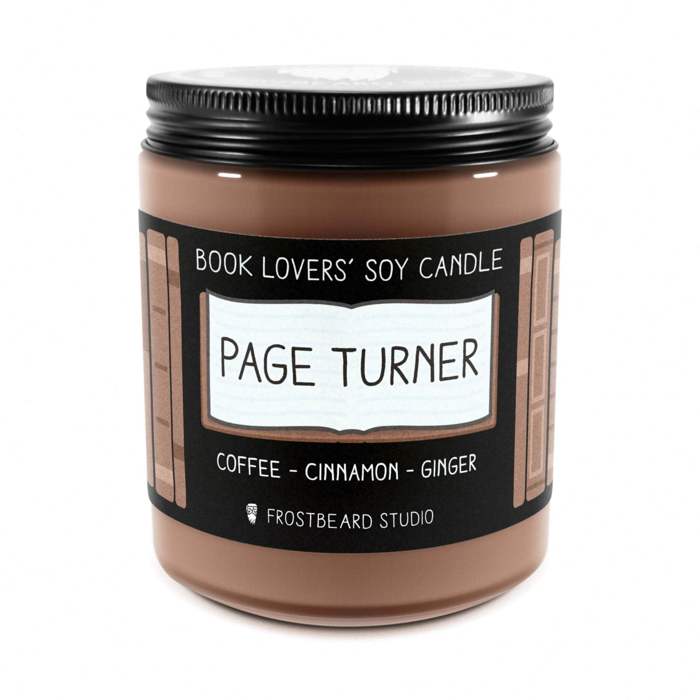 Page Turner - 8 oz Jar - Book Lovers' Soy Candle - Frostbeard Studio