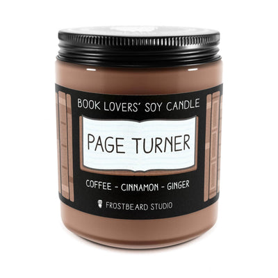 Page Turner - 8 oz Jar - Book Lovers' Soy Candle - Frostbeard Studio