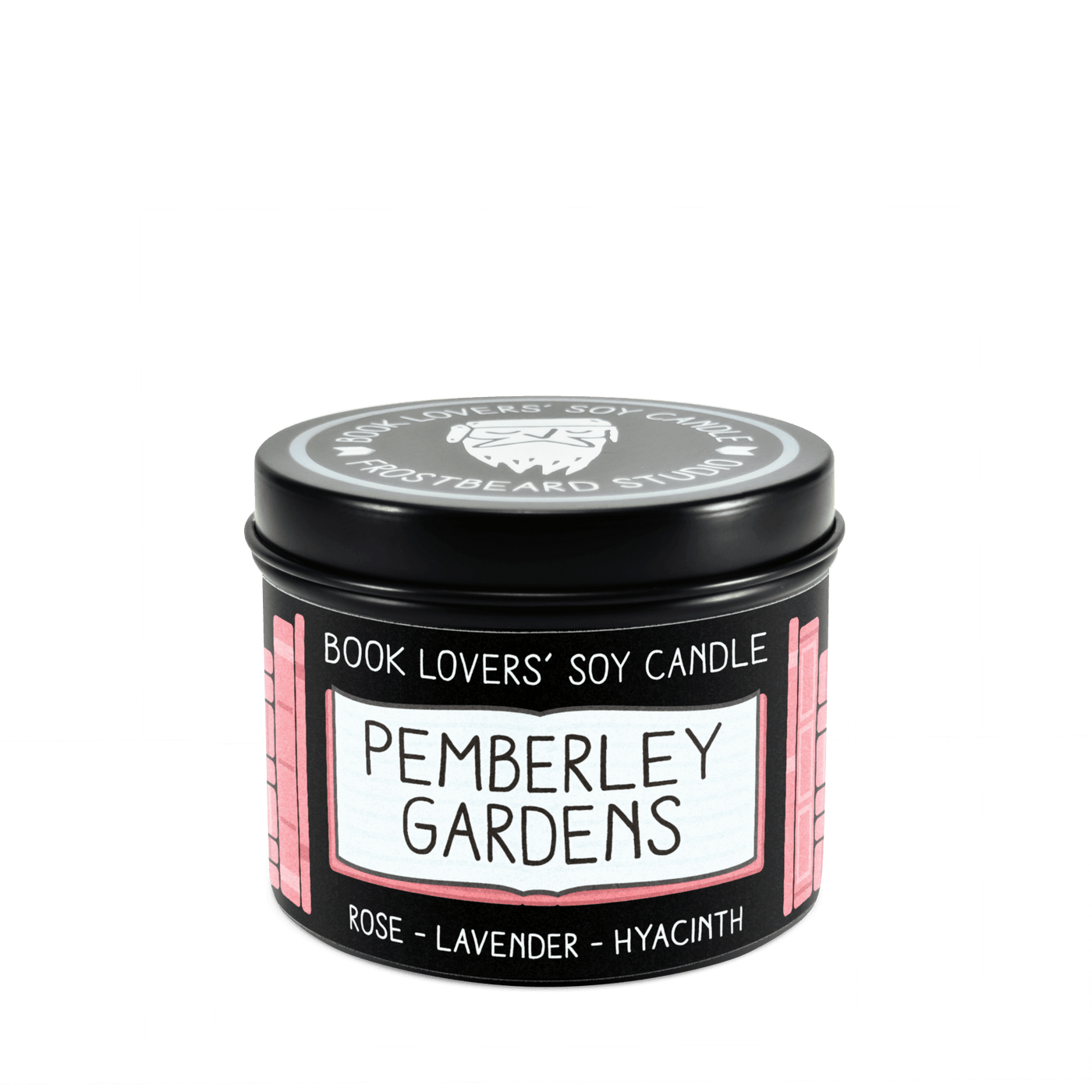 Pemberley Gardens - 4 oz Tin - Book Lovers' Soy Candle - Frostbeard Studio