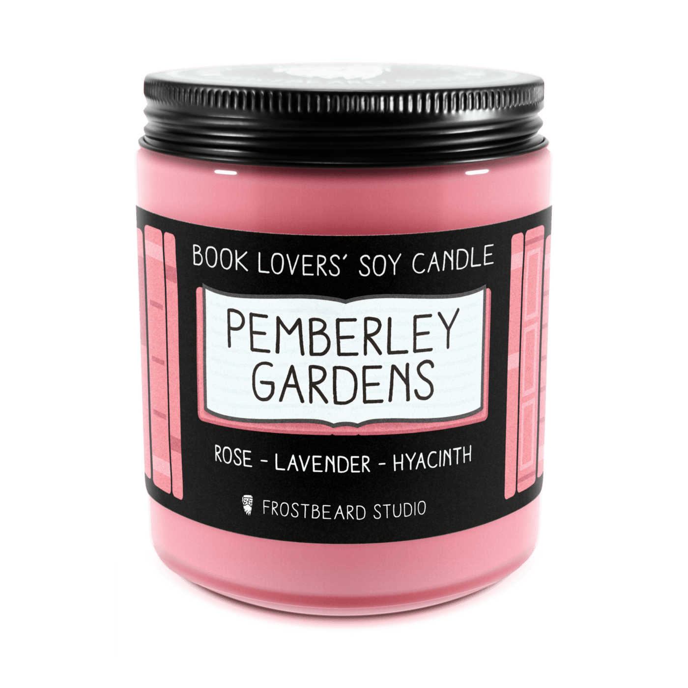 Pemberley Gardens - 8 oz Jar - Book Lovers' Soy Candle - Frostbeard Studio