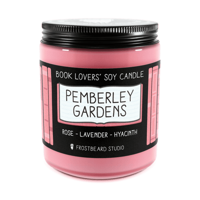Pemberley Gardens - 8 oz Jar - Book Lovers' Soy Candle - Frostbeard Studio