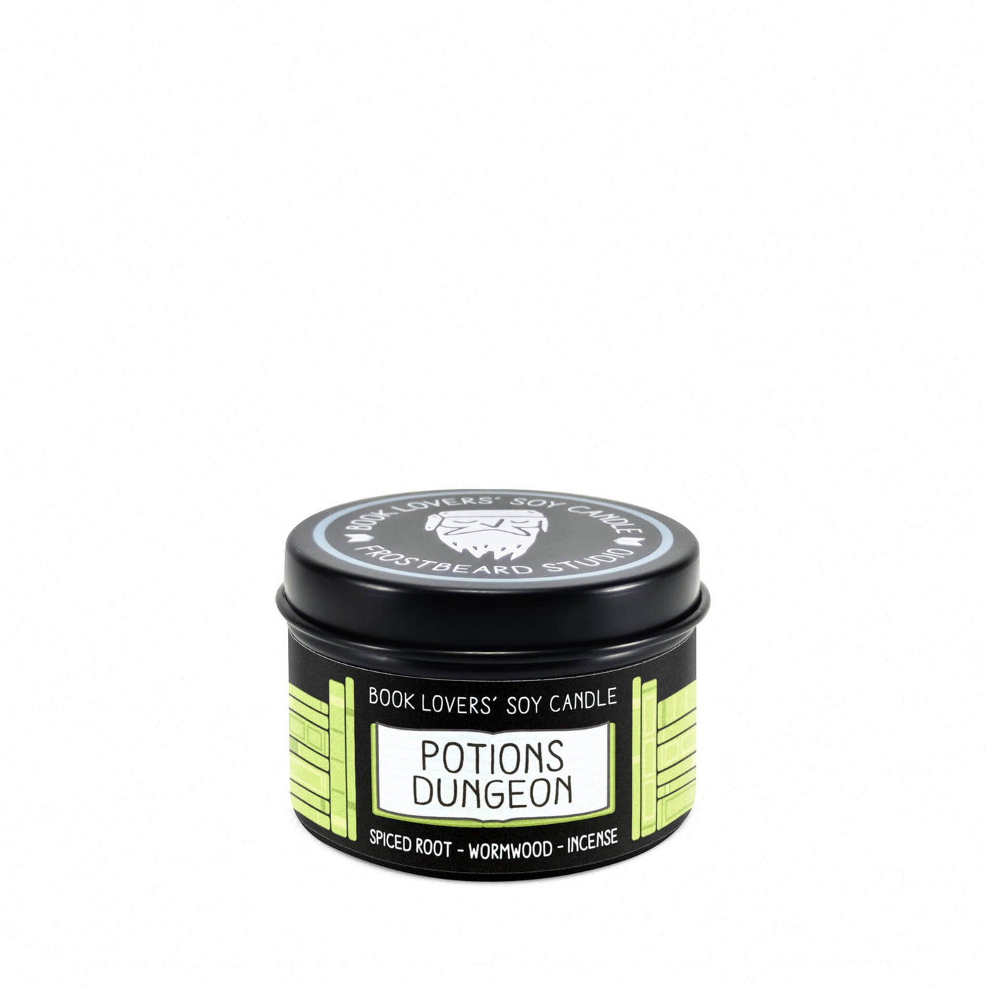 Potions Dungeon - 2 oz Tin - Book Lovers' Soy Candle - Frostbeard Studio