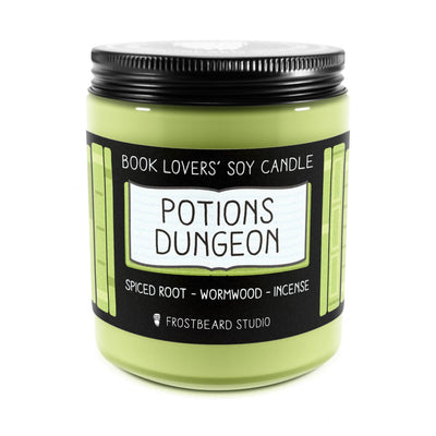 Potions Dungeon - 8 oz Jar - Book Lovers' Soy Candle - Frostbeard Studio