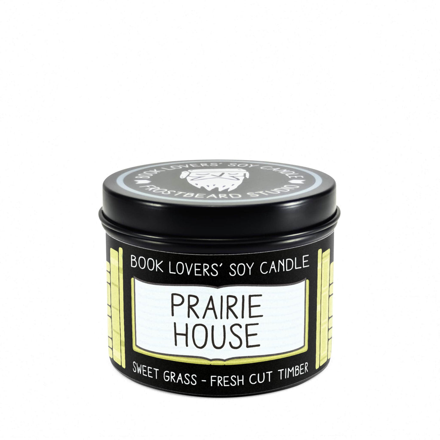 Prairie House - 4 oz Tin - Book Lovers' Soy Candle - Frostbeard Studio