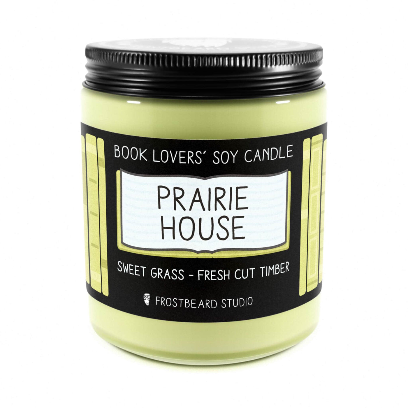 Prairie House  -  8 oz Jar  -  Book Lovers' Soy Candle  -  Frostbeard Studio