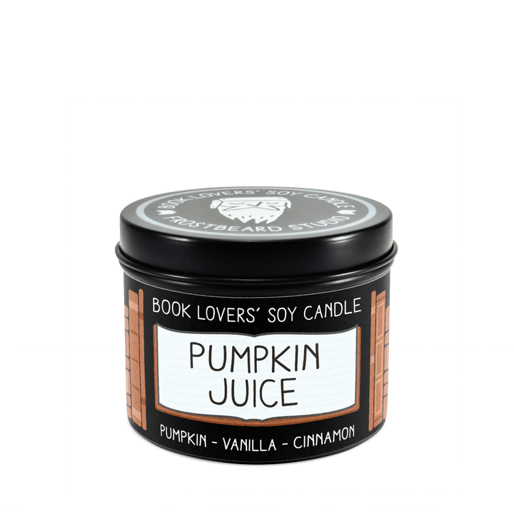 Pumpkin Juice  -  4 oz Tin  -  Book Lovers' Soy Candle  -  Frostbeard Studio