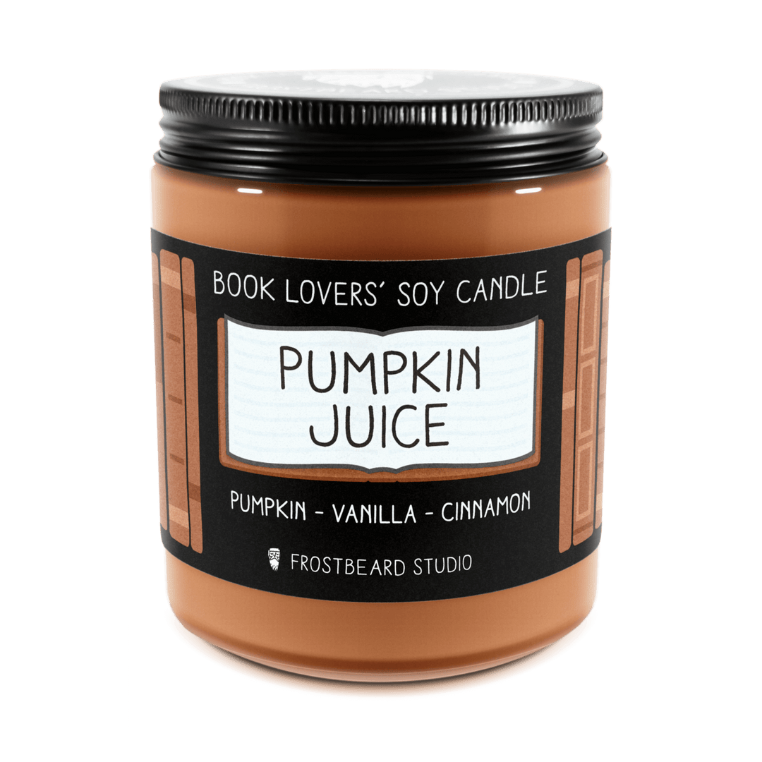 Pumpkin Juice  -  8 oz Jar  -  Book Lovers' Soy Candle  -  Frostbeard Studio