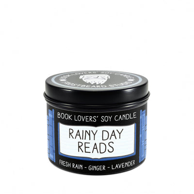 Rainy Day Reads - 4 oz Tin - Book Lovers' Soy Candle - Frostbeard Studio