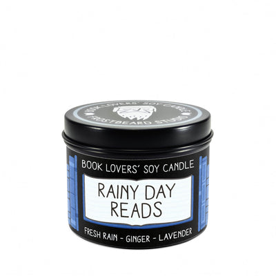 Rainy Day Reads  -  4 oz Tin  -  Book Lovers' Soy Candle  -  Frostbeard Studio