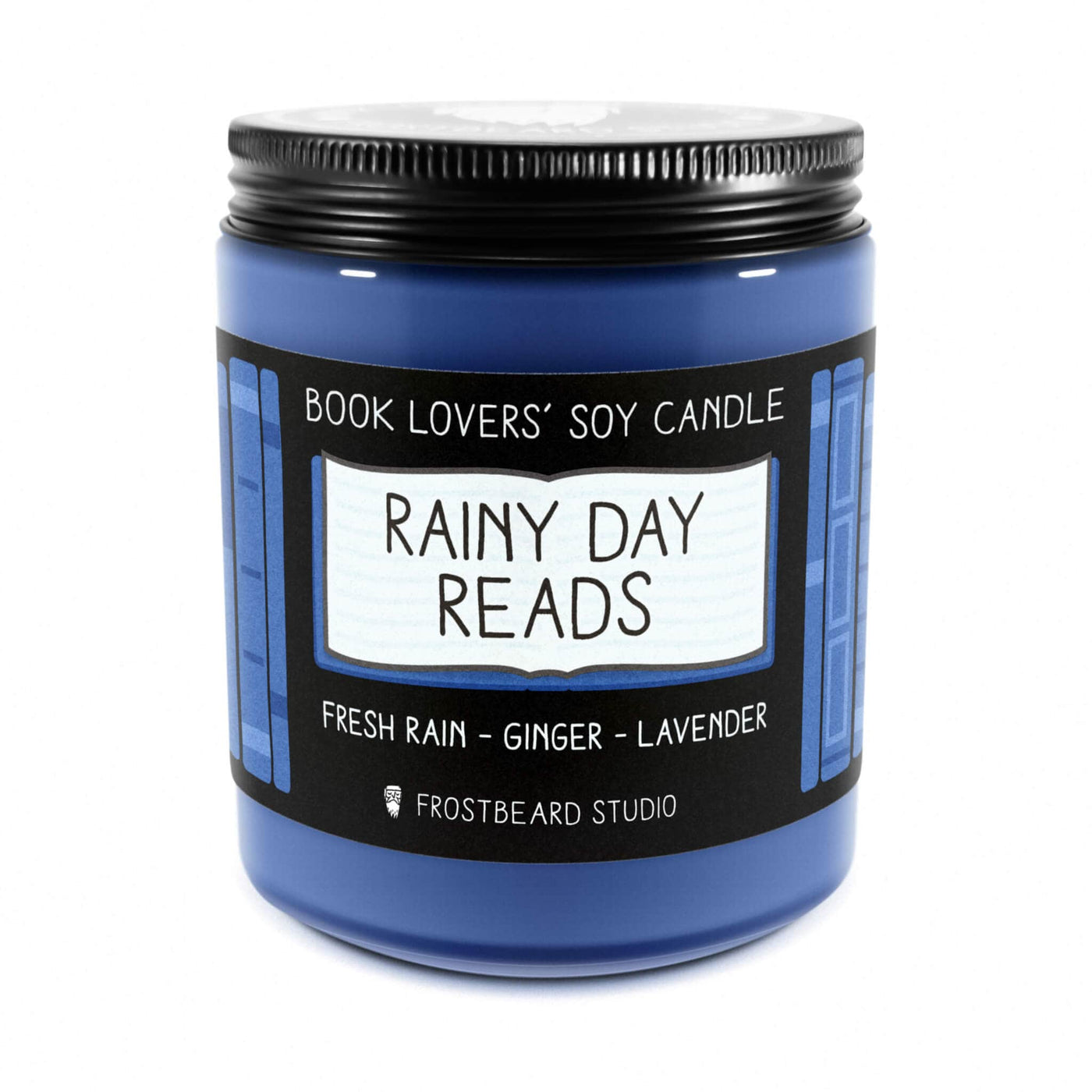Rainy Day Reads - 8 oz Jar - Book Lovers' Soy Candle - Frostbeard Studio
